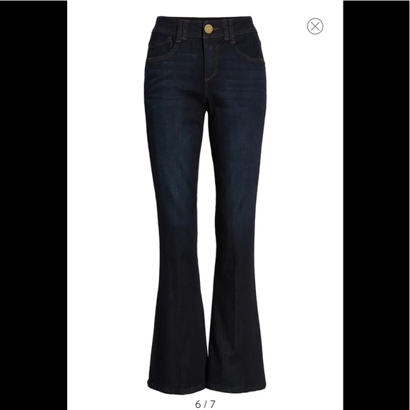 NWT WIT & WISDOM Ab-Solution High Rise Itty Bitty Bootcut Jeans Size 2P - Picture 4 of 17